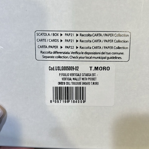 NEW 🌟 UNGARO CHOCOLATE VERTICAL LEATHER WALLET Collection Toulouse Ungaro - Picture 9 of 10